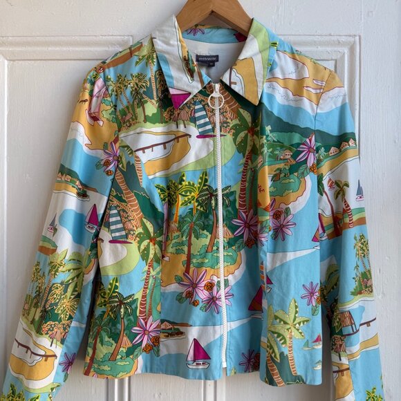Tiki Tropical Women's Jacket Size 10 - Picture 1 of 8